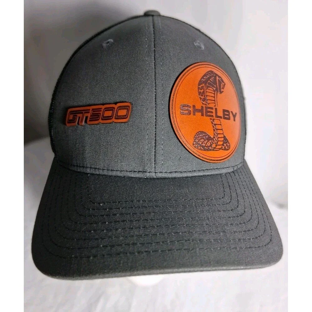 Shelby‎ Cobra Men's Snake Logo Laser Engraved GT500 Richardson 112 Snapback  Hat